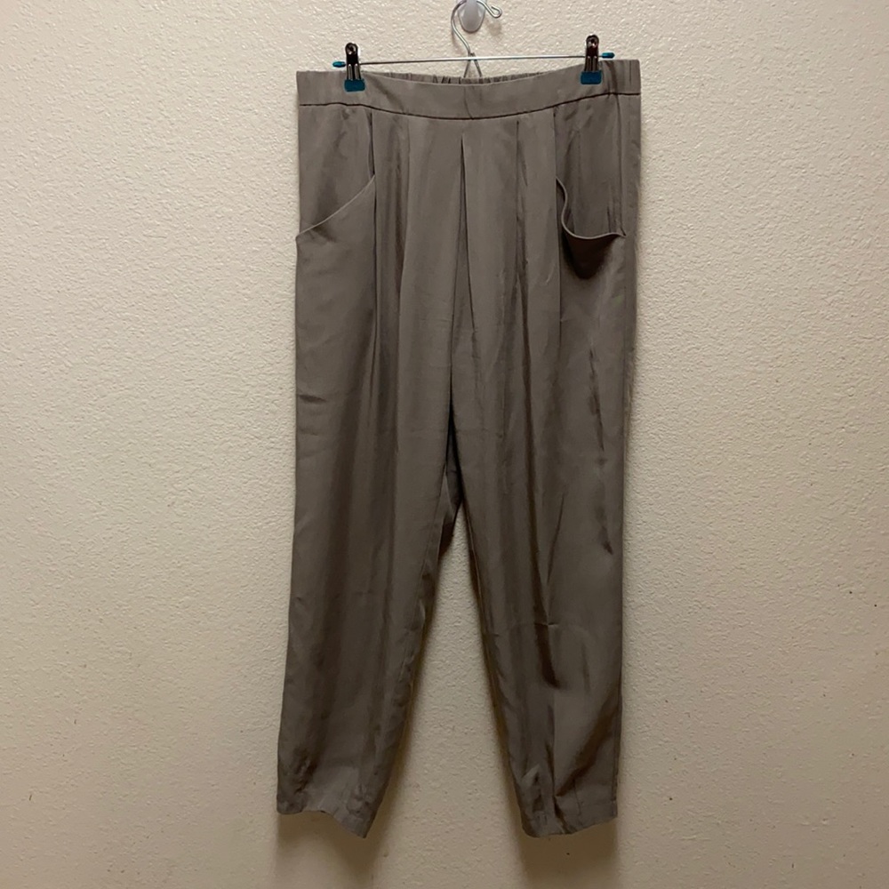 Eileen Fisher Tencel Pull On Pants Medium